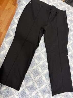 Women’s Black Straight-Leg Dress Pants